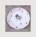 Rare Large HEREND Porcelain Tulip Design Platter Charger  1940s