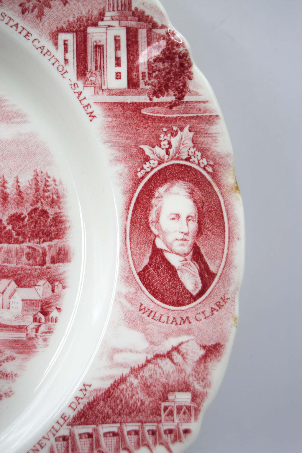 Vintage Johnson Bros., England 'The Oregon Plate' by Meier & Frank 10.75"