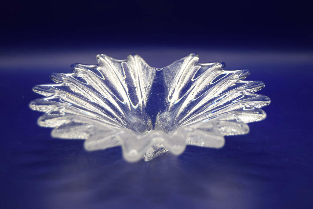 Vintage Anita Harris for Dartington Crystal | Palm Leaf Trinket Dish | 1980s