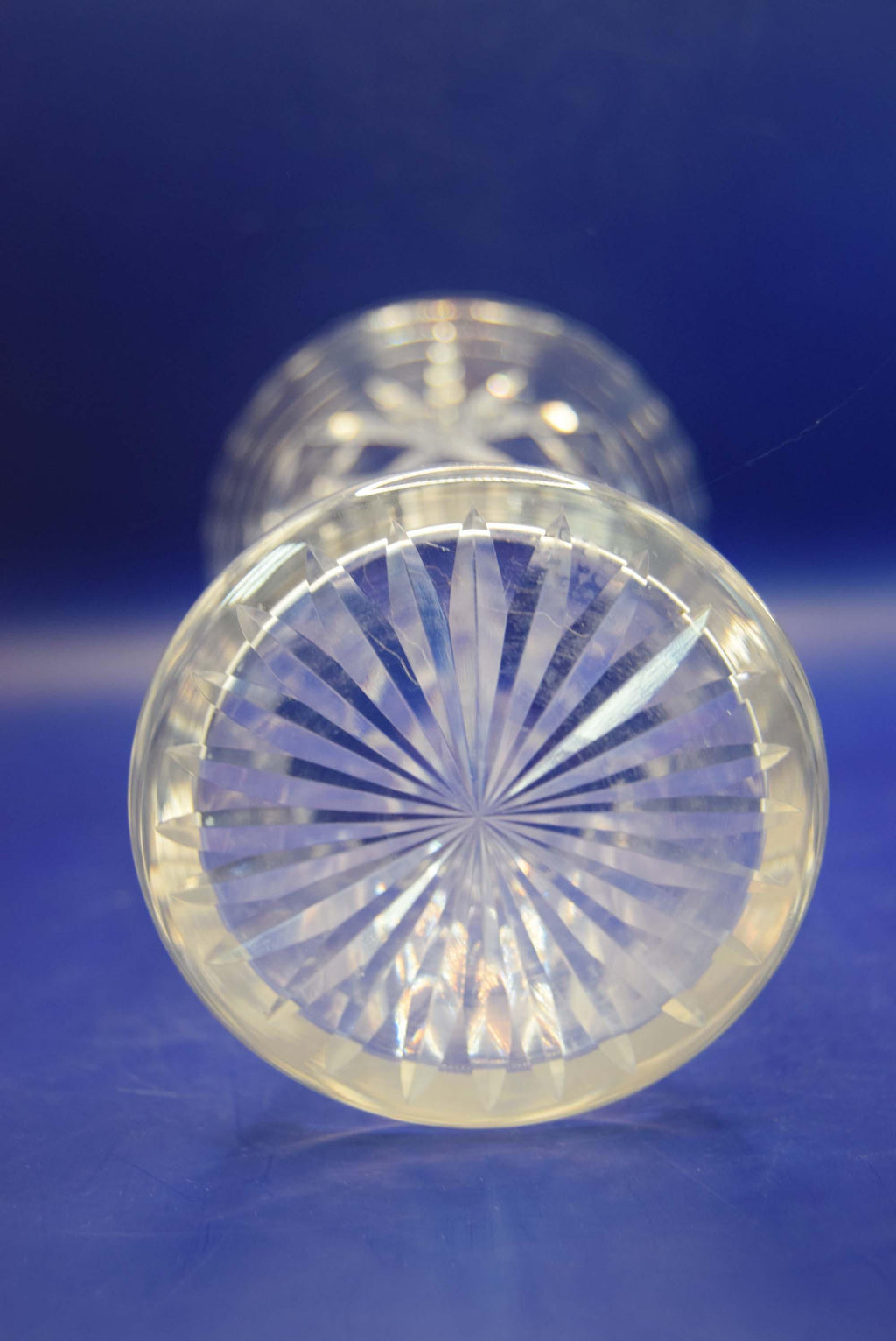 Royal Doulton Heavy Cut Glass Vase | 20cms | Mint condition