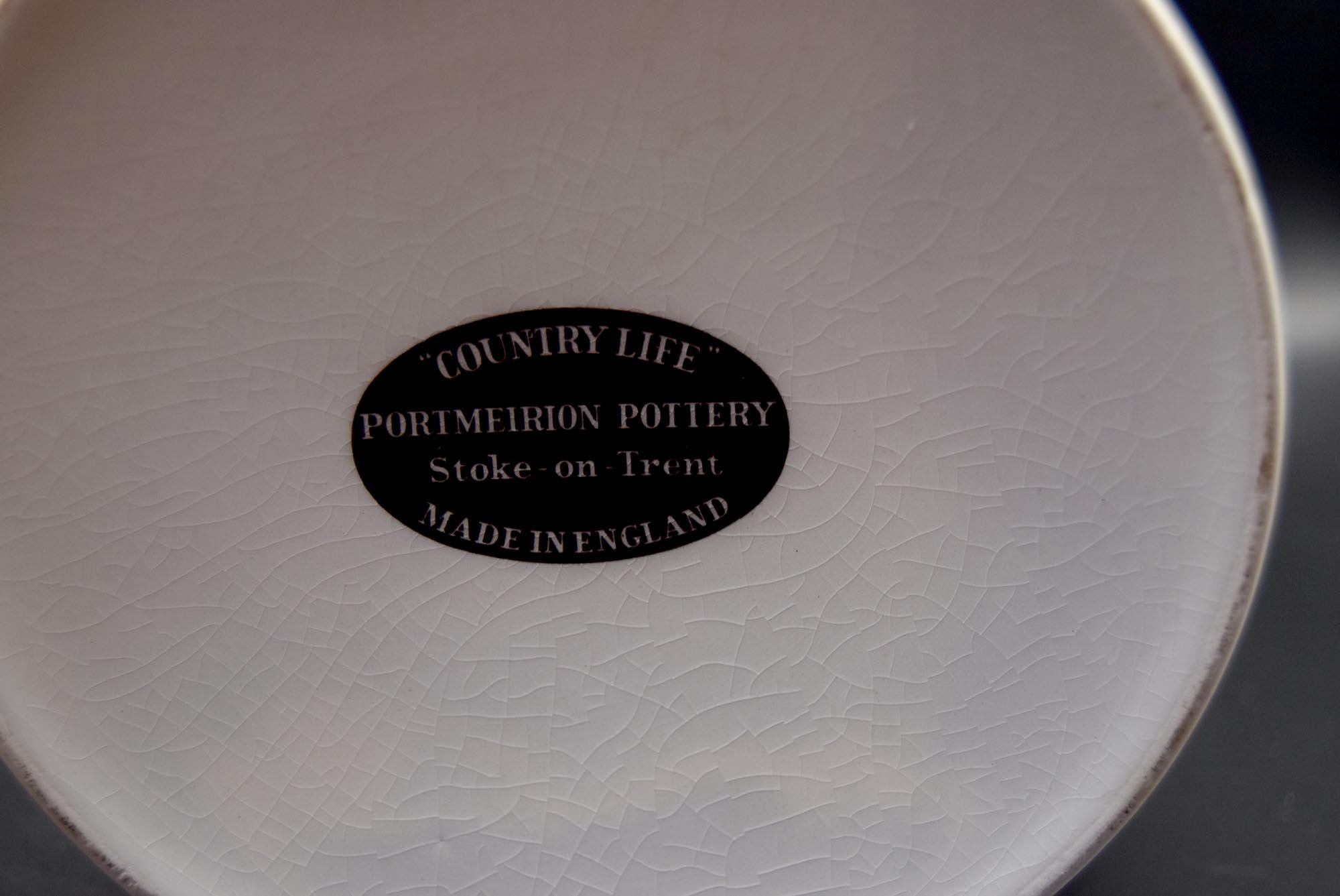 Rare Portmeirion Country Life Large Ceramic storage Jar  c1990s