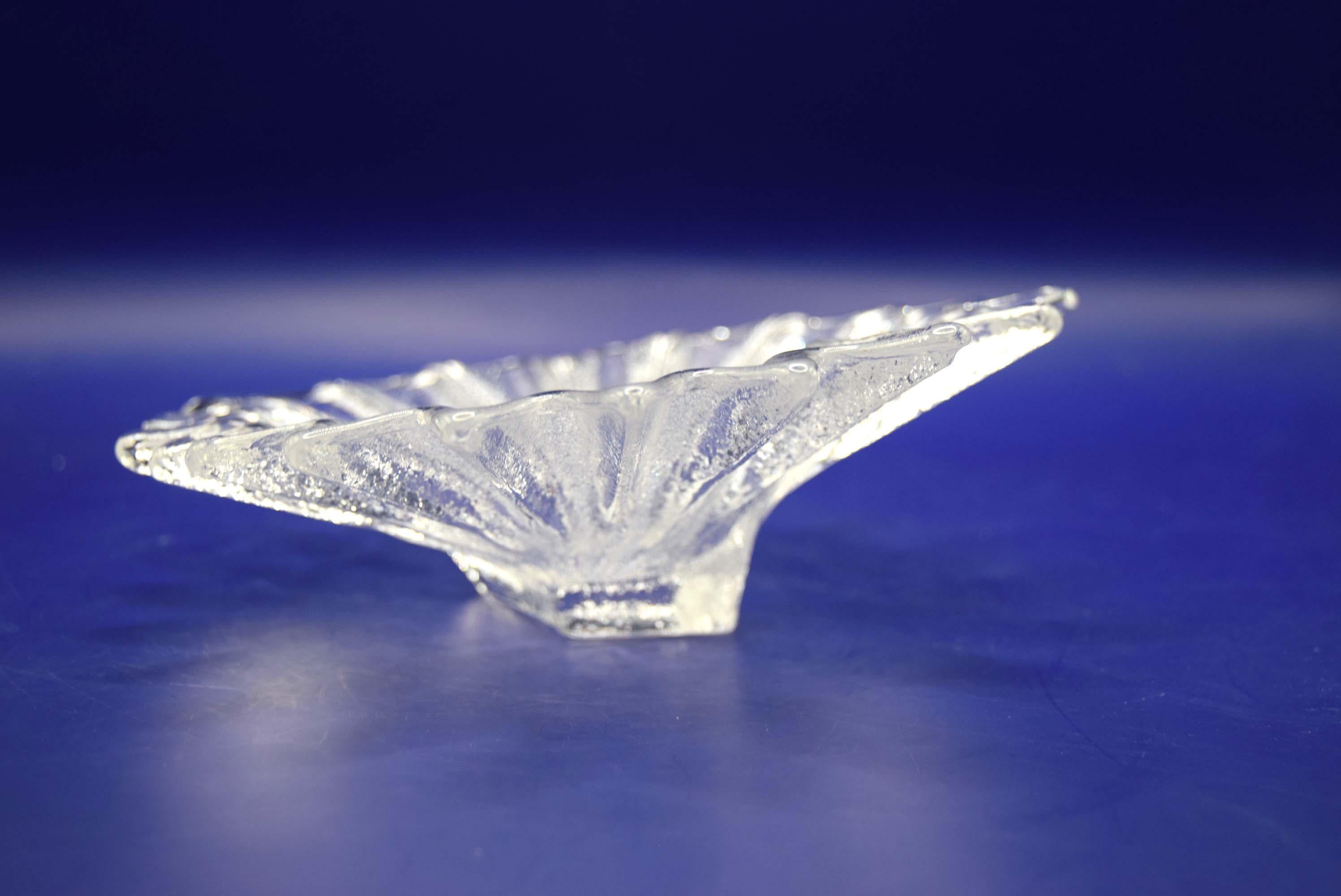 Vintage Anita Harris for Dartington Crystal | Palm Leaf Trinket Dish | 1980s