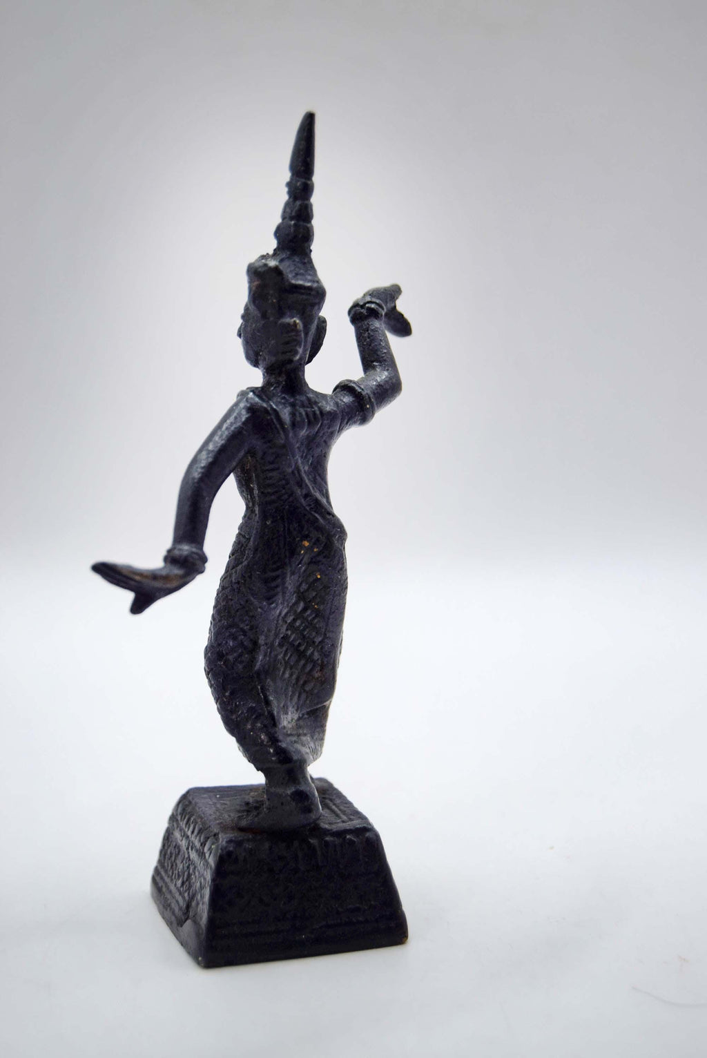 Vintage Bronze Khon Thai Siamese Temple Dancer c1950s