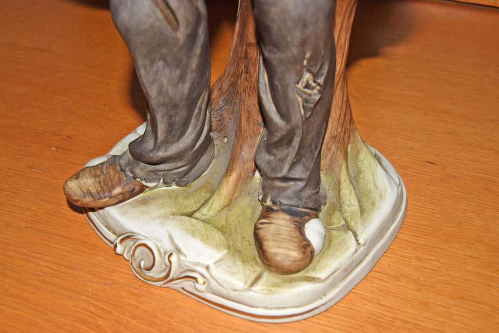 RARE Large bisque figurine of Old Man Pedlar Wine Seller by Ardalt Lenwile