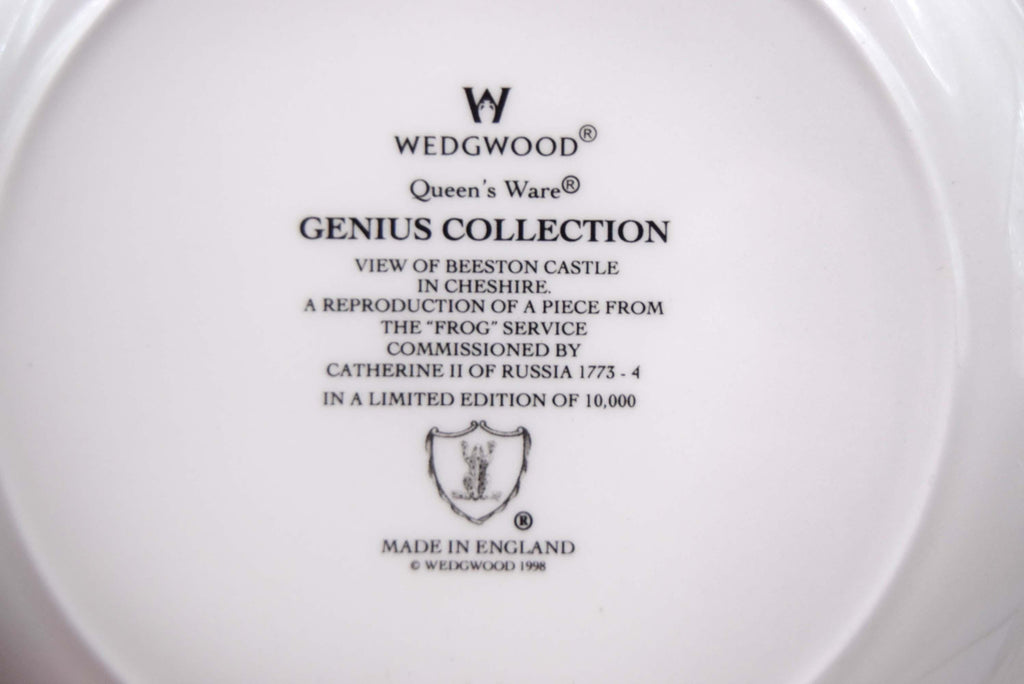 Rare Wedgwood Genius Collection "Frog" Service Plate - Beeston Castle 9"