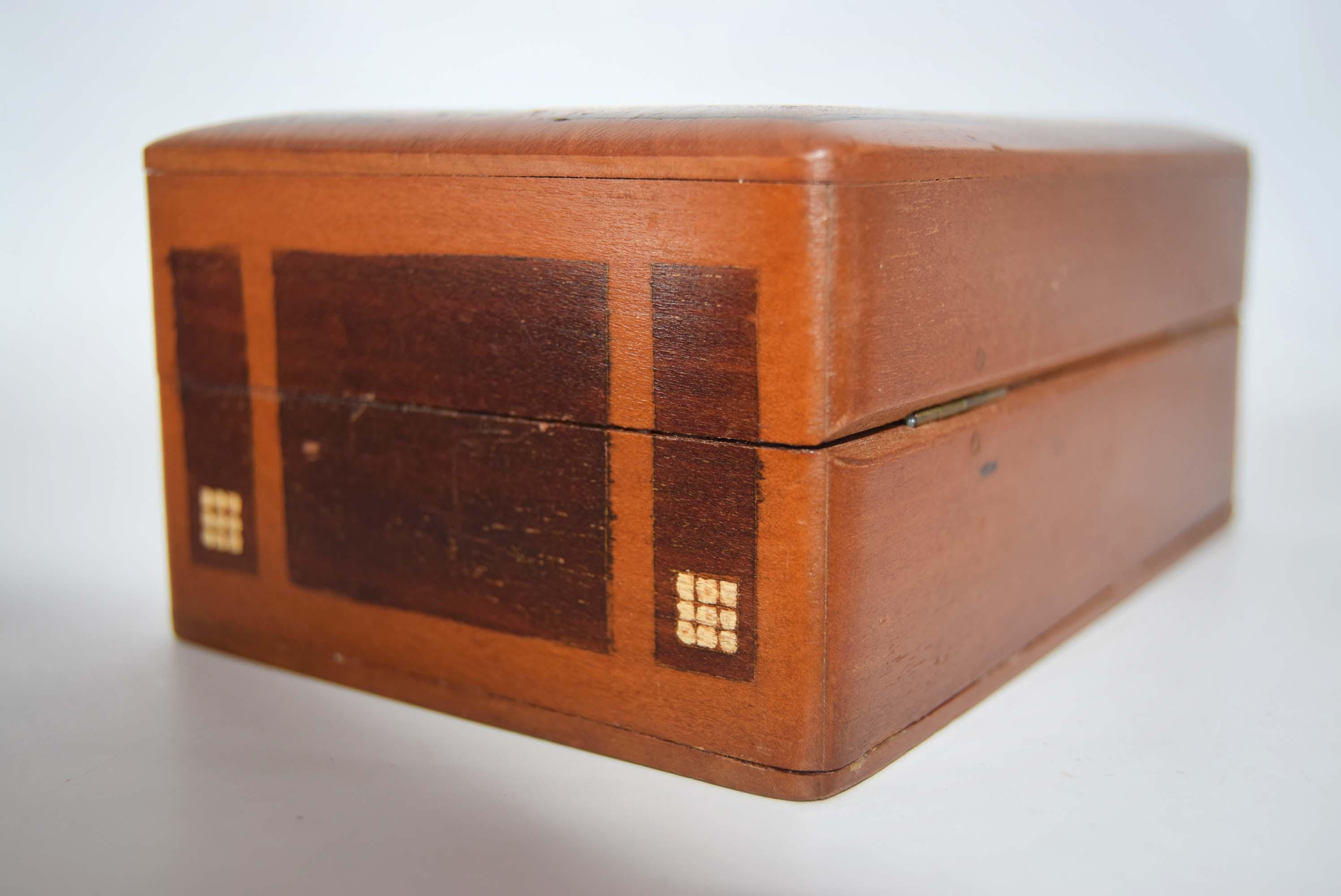 Antique Wooden Marquetry Box | 1920s Amsterdam School | Ross Webster