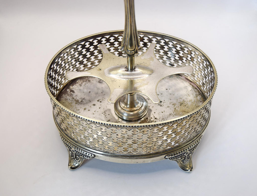 Victorian Silver Cruet Condiment Spice holder | James Deakin & Sons, Sheffield c1890 | Oval silver basket