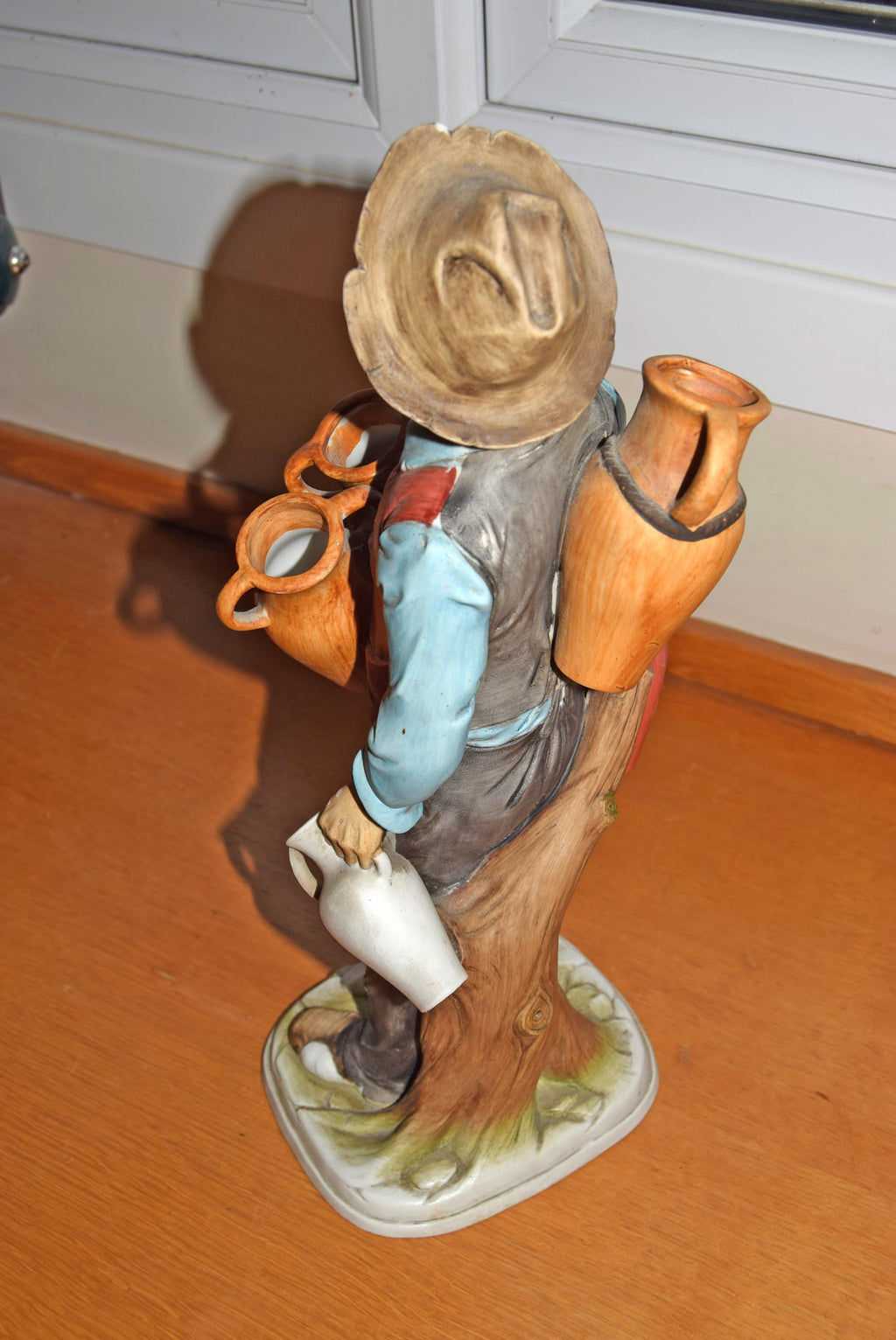 RARE Large bisque figurine of Old Man Pedlar Wine Seller by Ardalt Lenwile
