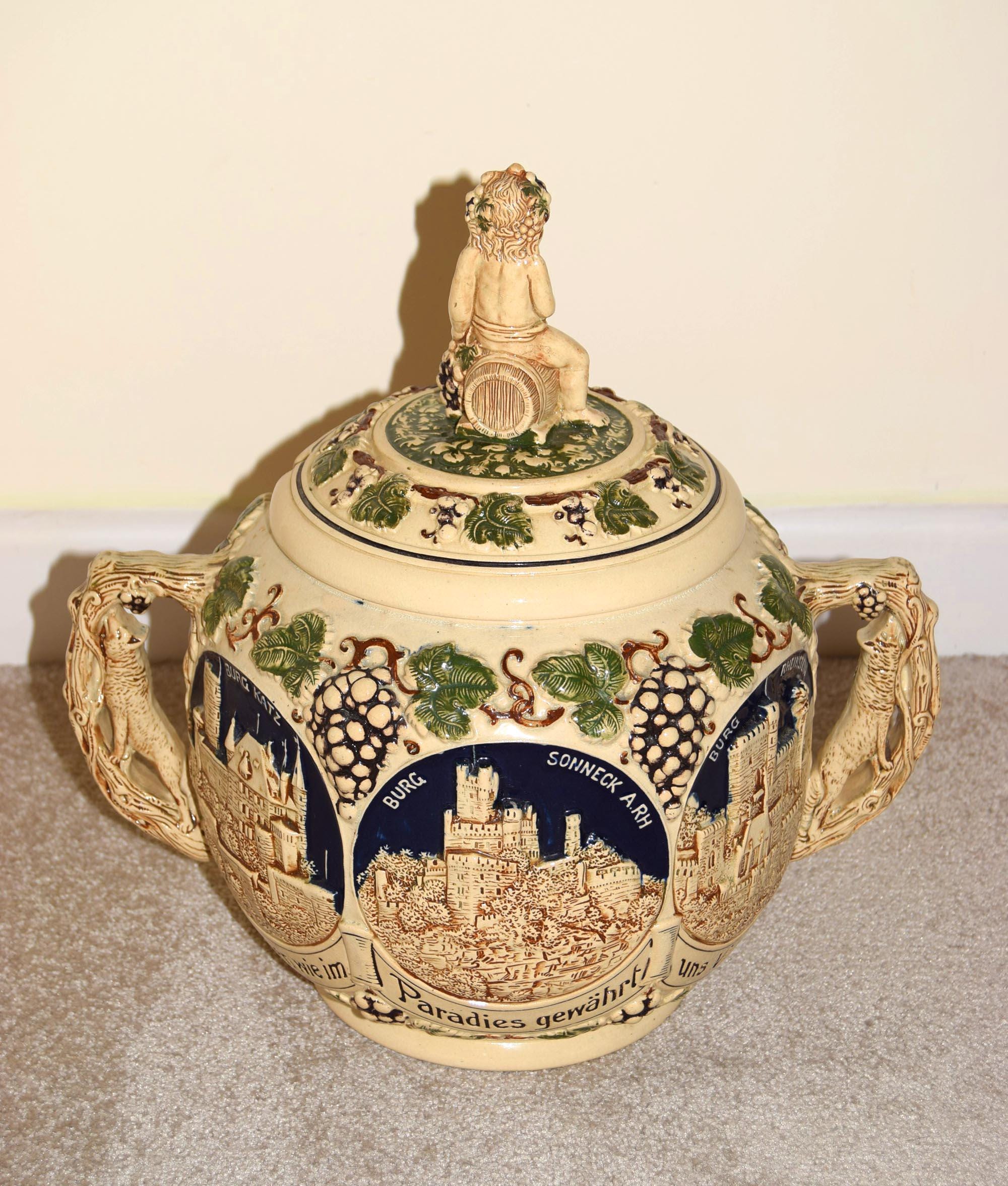 Wekara Castles On The Rhine German Punch Bowl / Tureen