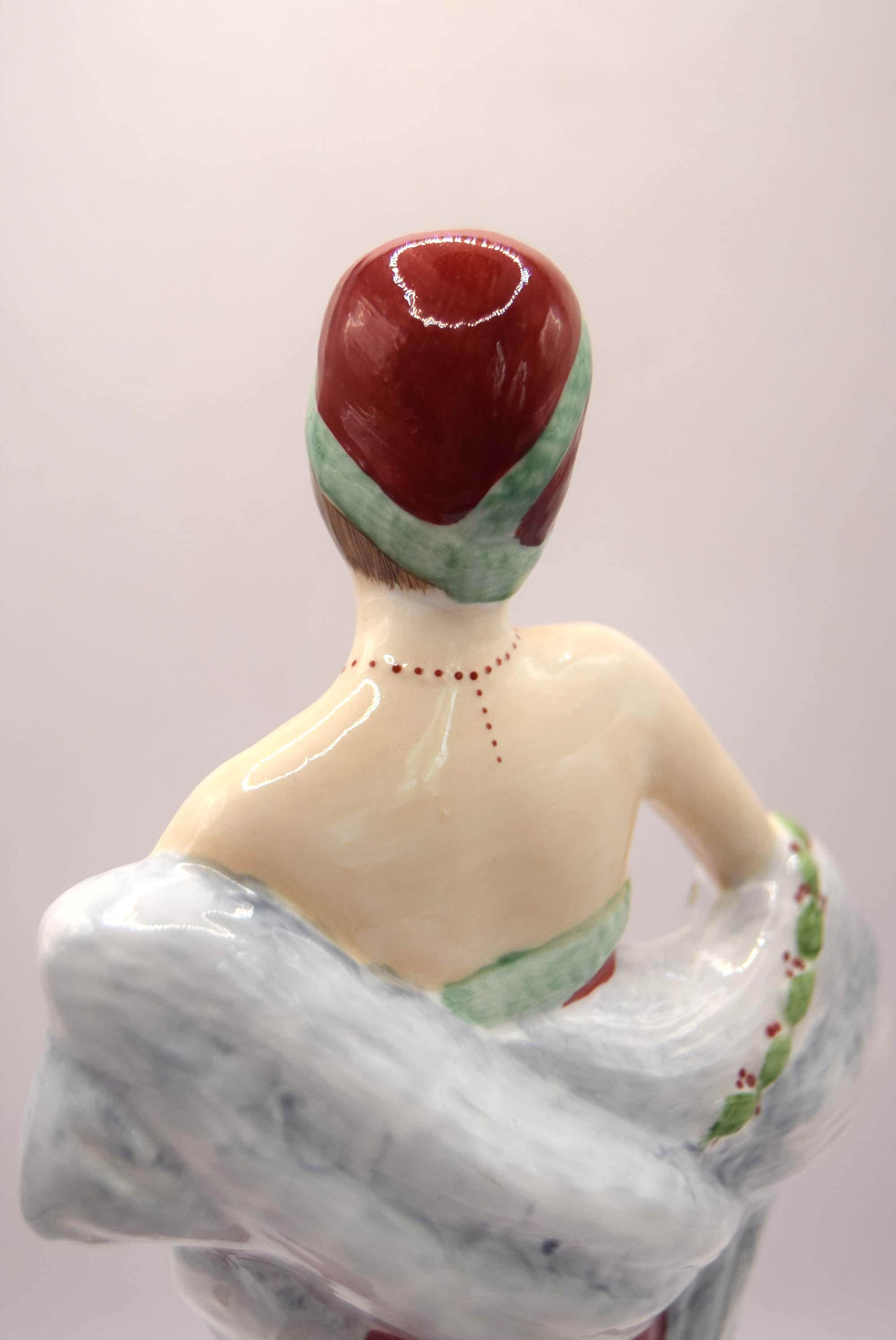 Vintage "Serenade" Fine Bone China Figurine - Made in England - Lady in Red
