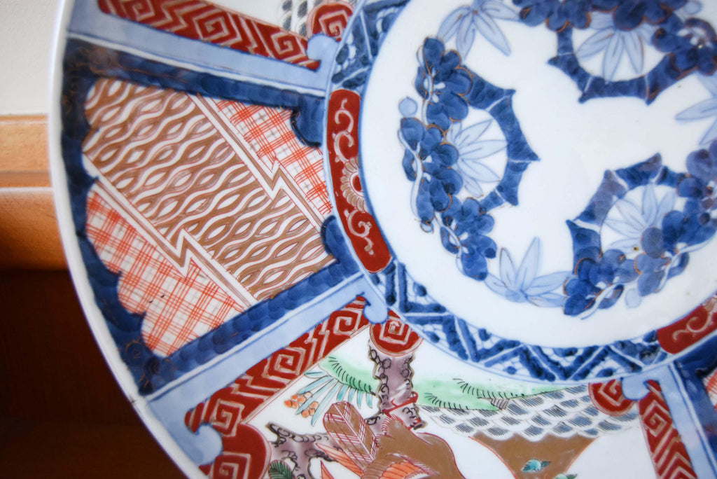Large 14.5" Antique Japanese Imari Charger â€“ Pristine Meiji Period (1868-1912)