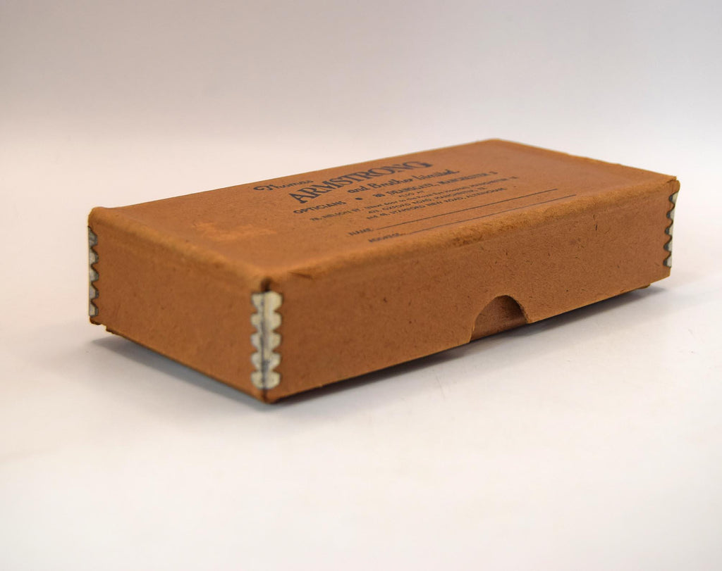 Vintage Thomas Armstrong Opticians Box & Antique Clip-On Sunglasses | Historical Manchester Optician Collectable Eyewear