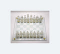 Vintage Glass Chess Set | Frosted and Clear pieces | 25cm x 25cm board