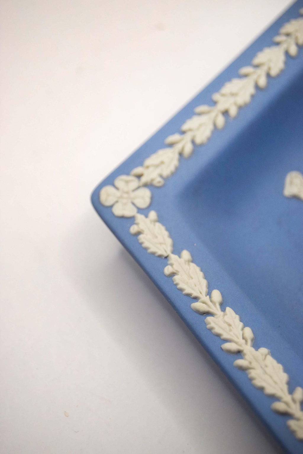 Wedgwood Blue White Jasperware trinket or pin dish | English pottery | 1970s