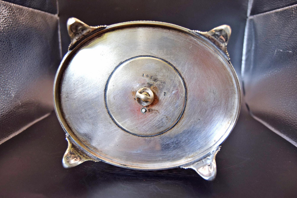 Victorian Silver Cruet Condiment Spice holder | James Deakin & Sons, Sheffield c1890 | Oval silver basket