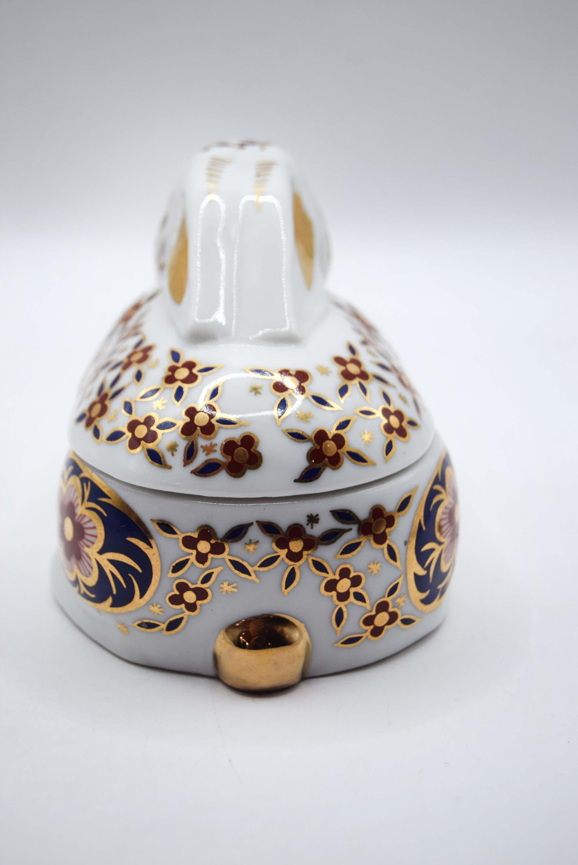 Imari Porcelain Rabbit Trinket Box – Leonardo Collection, Made in Japan