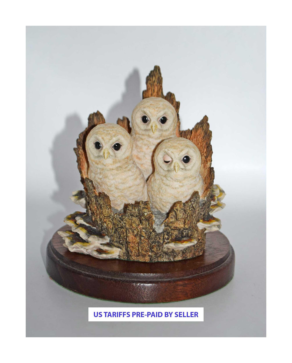 Border Fine Arts White Owl Chicks from the Pets With Personality Collection