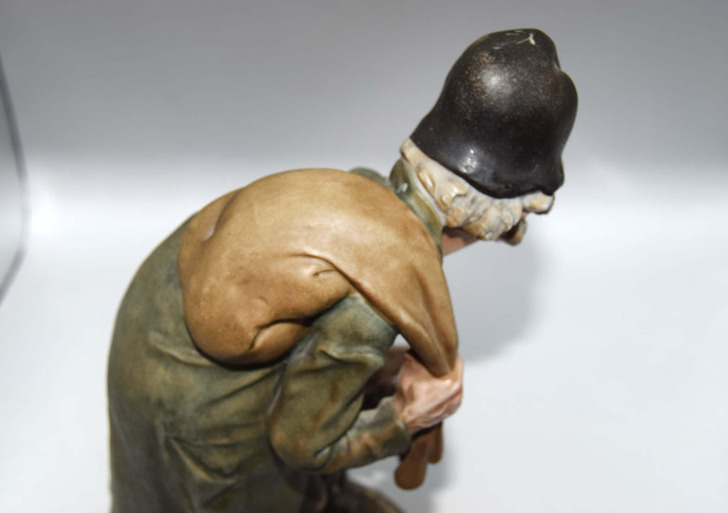 Vintage Carl Scheidig Porcelain Figurine - "Tramp and Scamp" (Hobo and Dog)