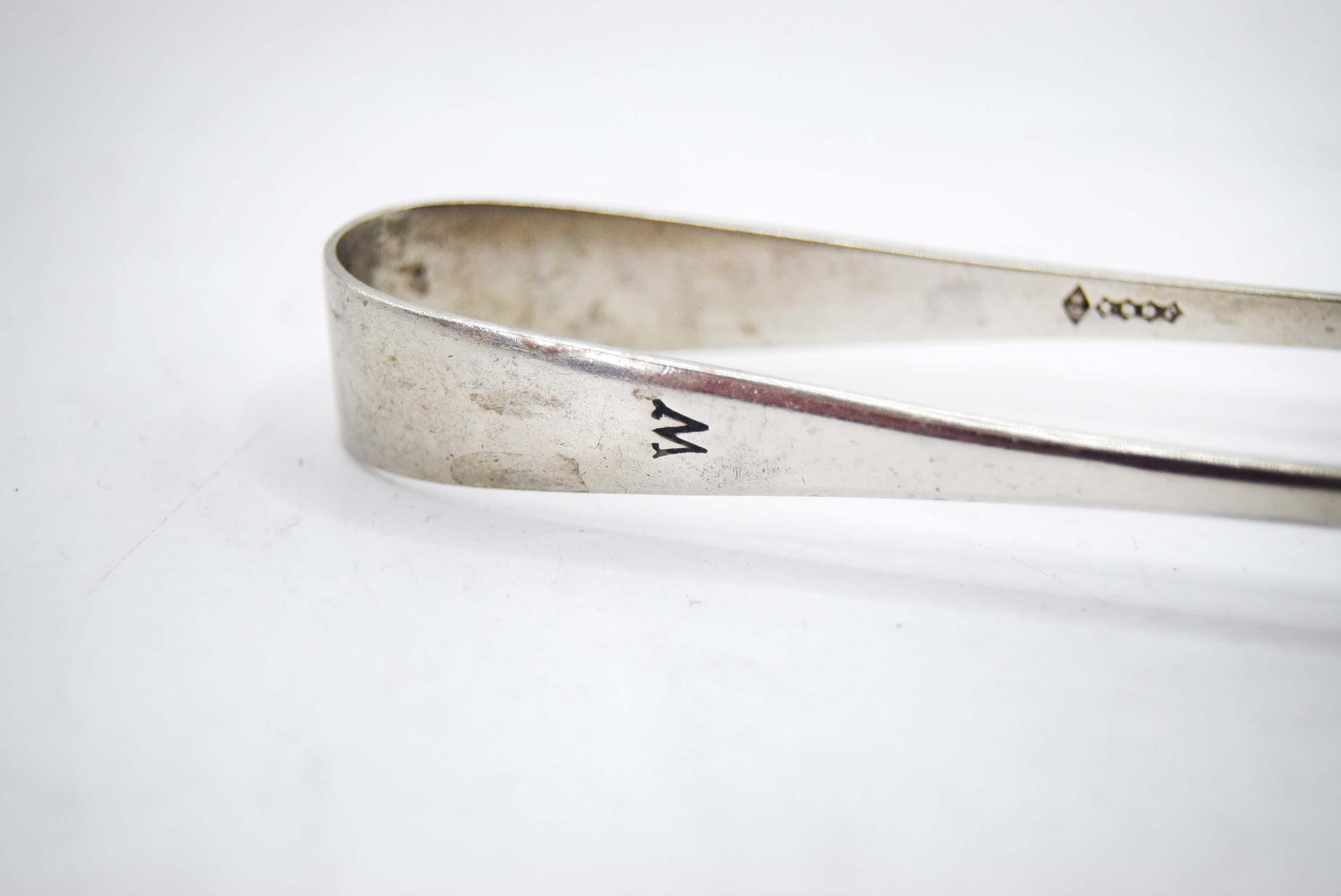 Vintage Silver Plated Sugar Tongs - by John George Graves c1910