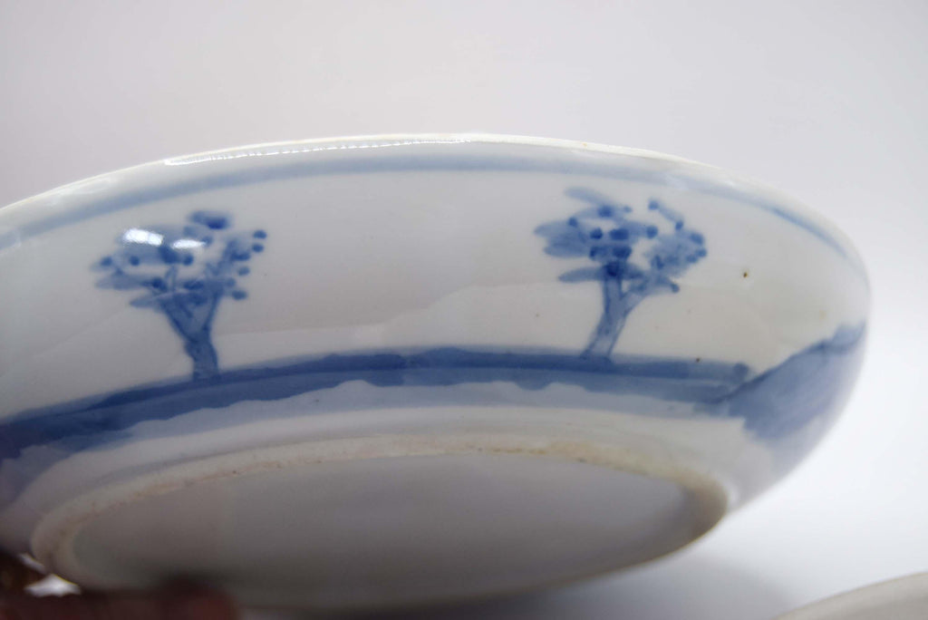 Rare Antique Chinese Blue & White Divided Lidded Serving Dish. Early 1900s