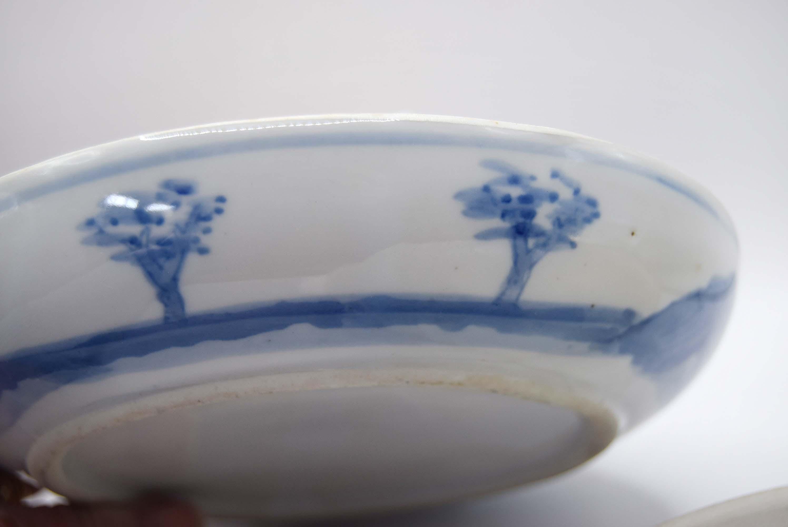 Rare Antique Chinese Blue & White Divided Lidded Serving Dish. Early 1900s