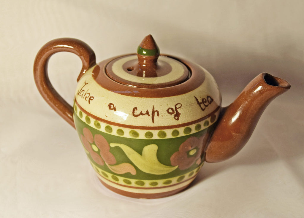 RARE FIND Devon Torquay Motto Ware small Teapot