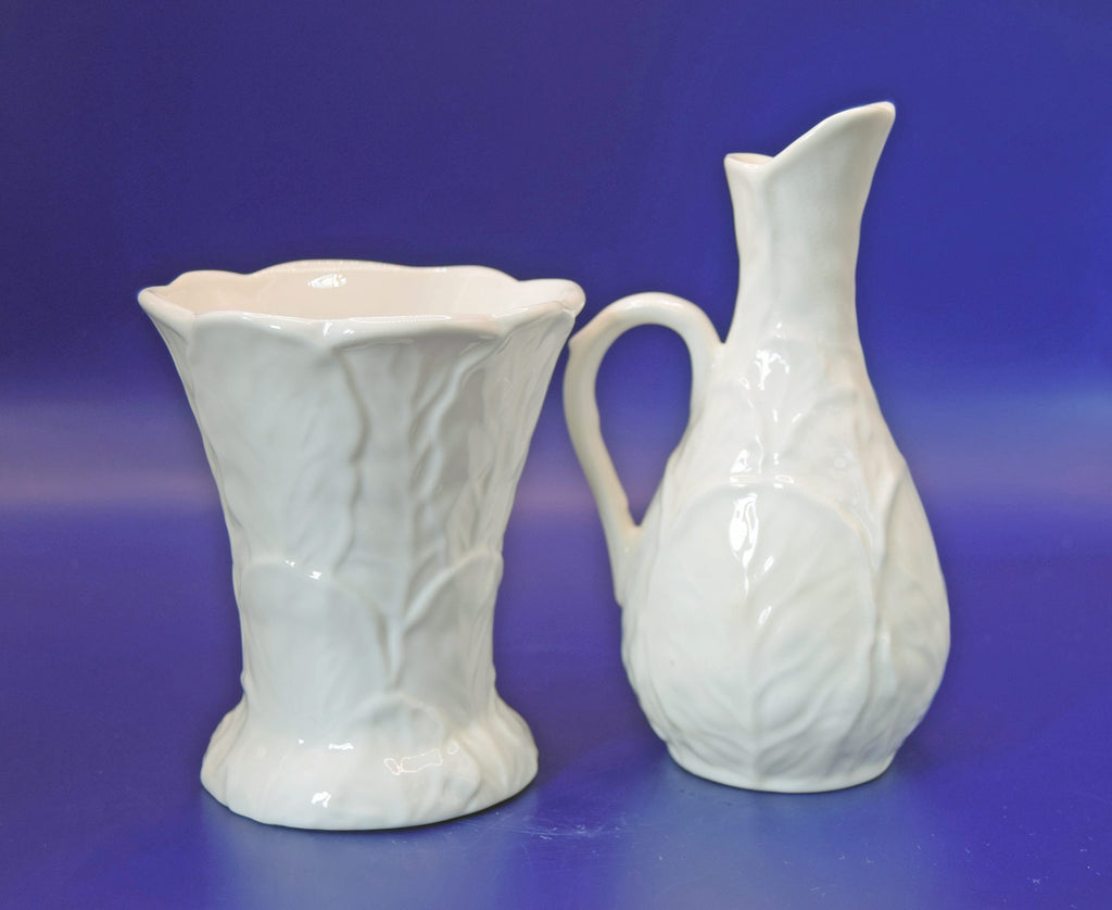 Coalport Countryware Cabbage Pattern Small Jug and Vase