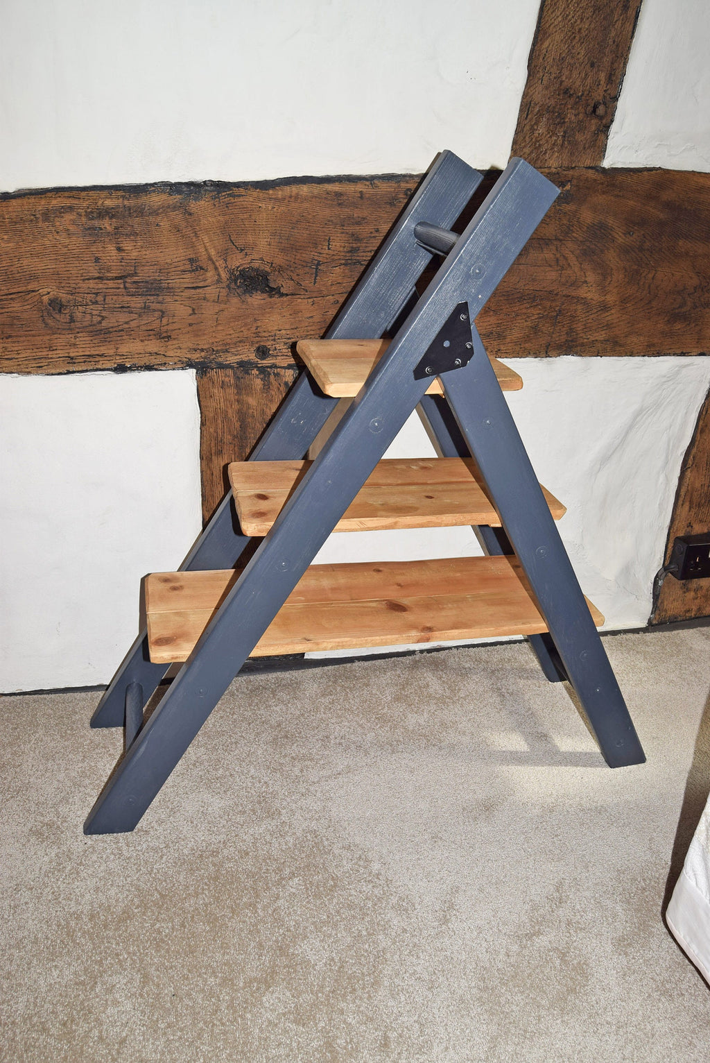 Vintage Ladder Shelving for Bathroom, Living Room, Towel Rack, Garden or Wedding Display
