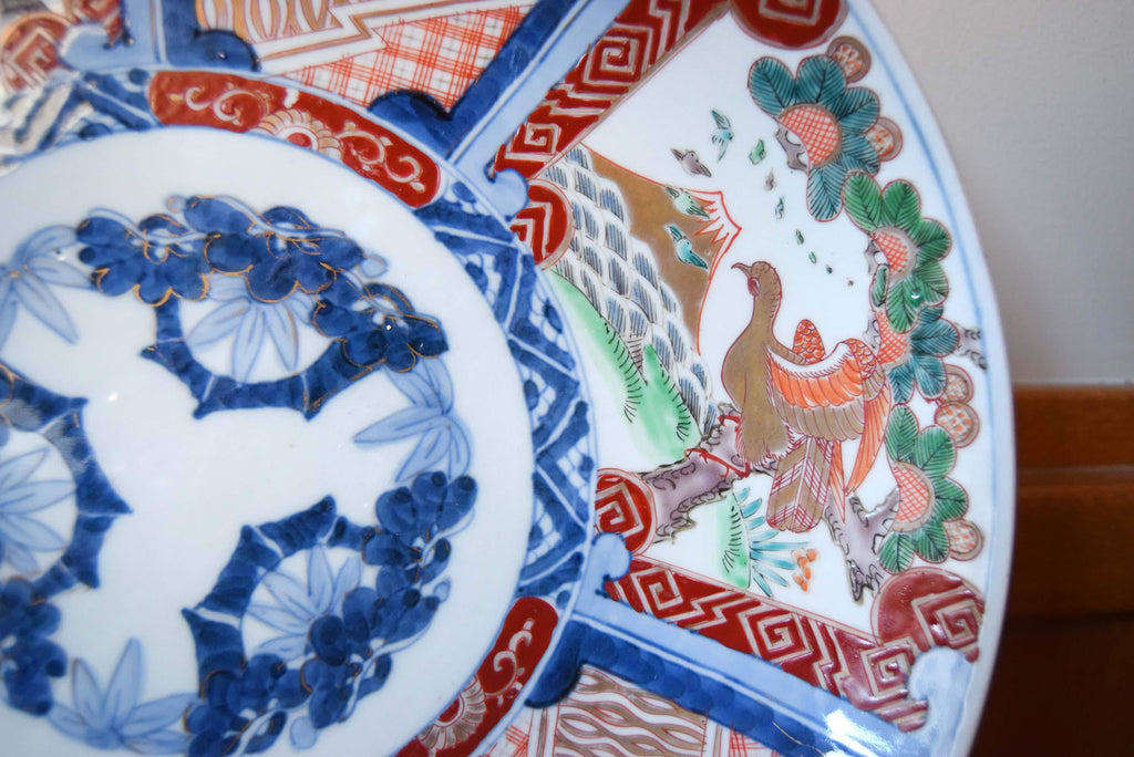 Large 14.5" Antique Japanese Imari Charger – Pristine Meiji Period (1868-1912)