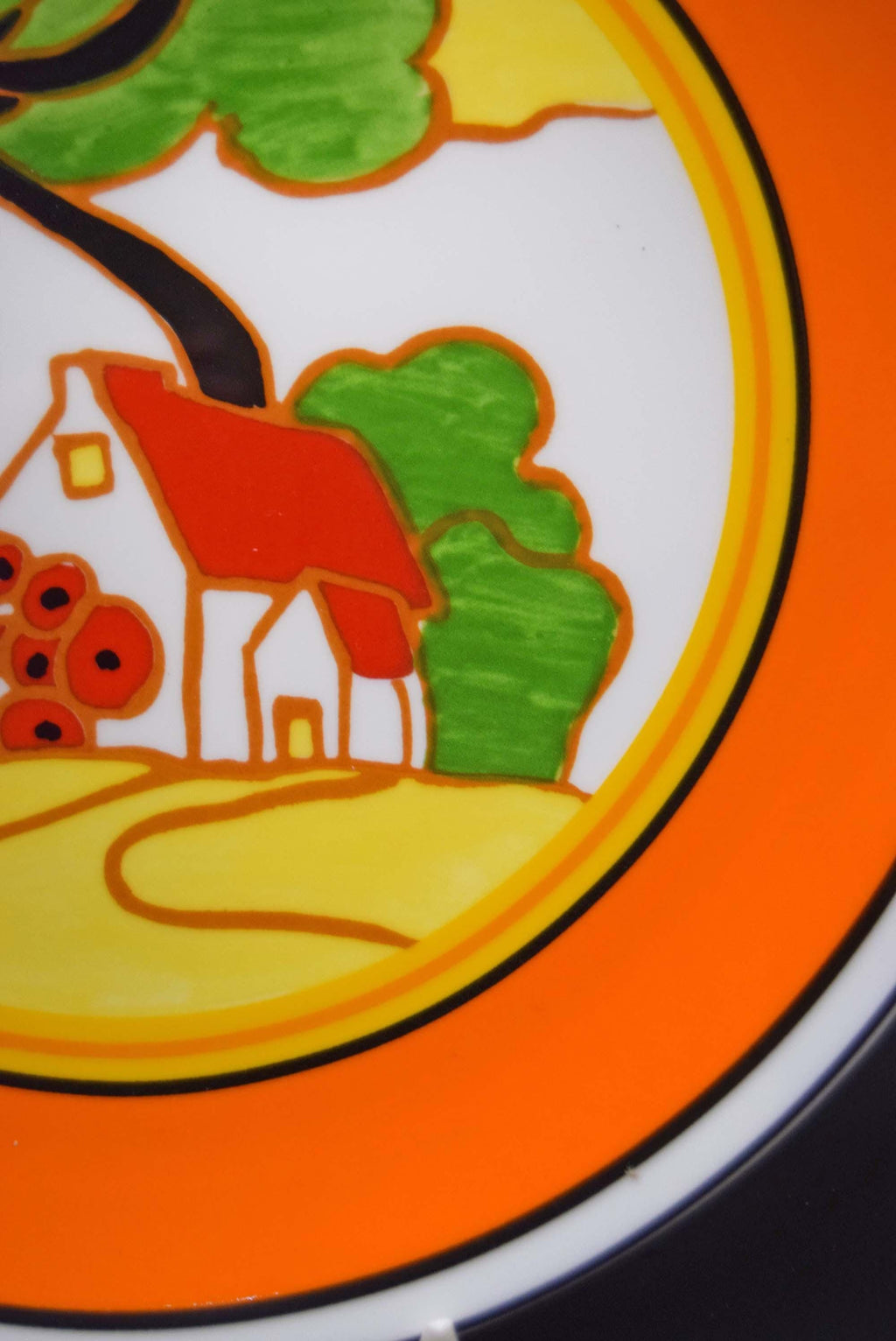 Clarice Cliff Red Roofs Wedgwood Ltd Edition.  Wall Plate Mint condition.