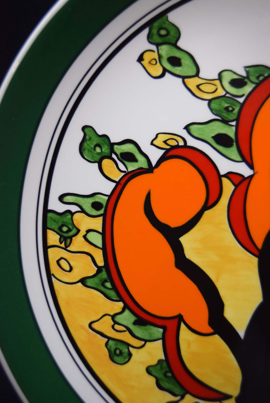 Clarice Cliff Orange Erin 10" Decorative Plate. Art Deco. Limited Edition. Mint