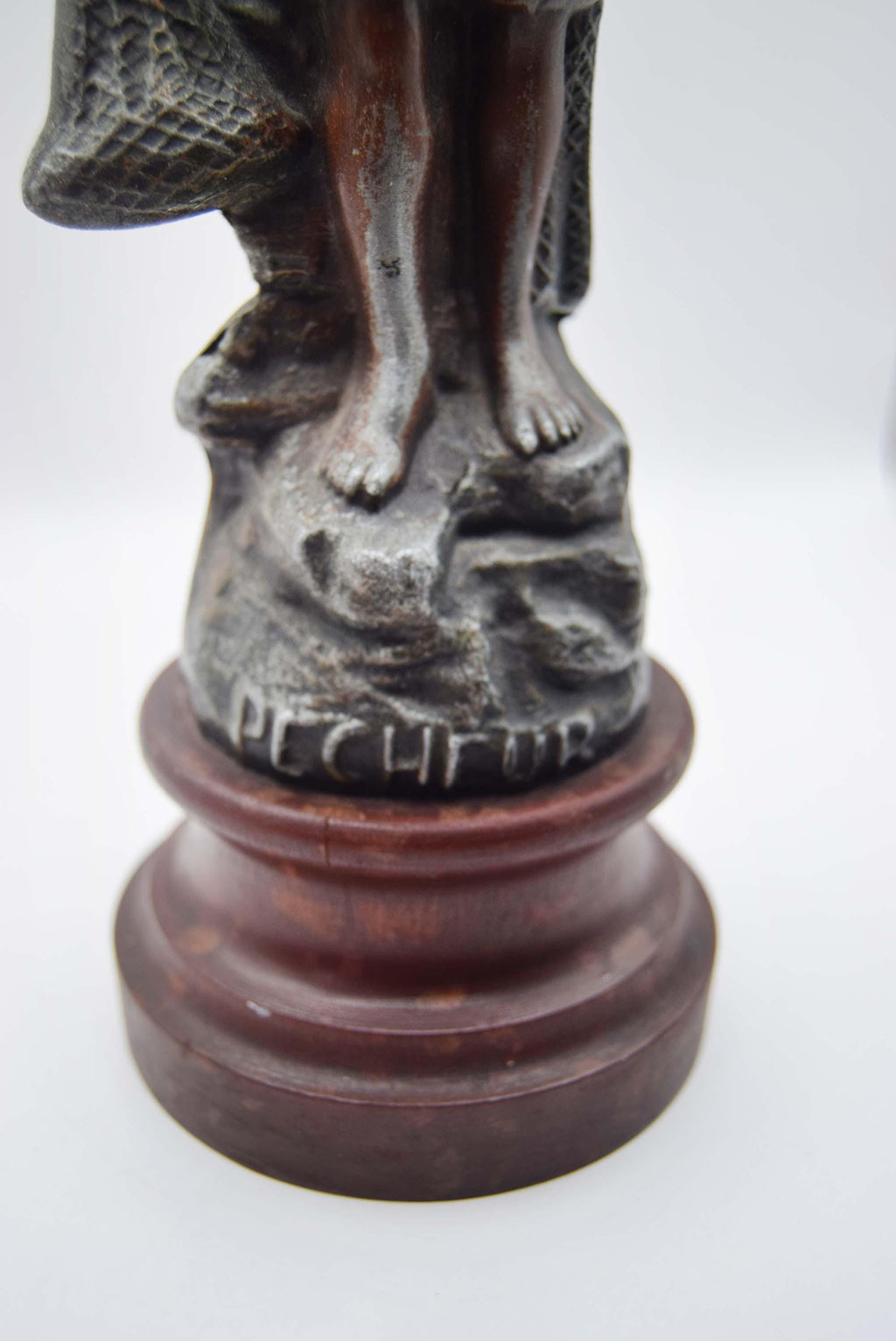 Late 19thC 'Pecheur' French Spelter Figurine - Fisherman - Height 11.5"