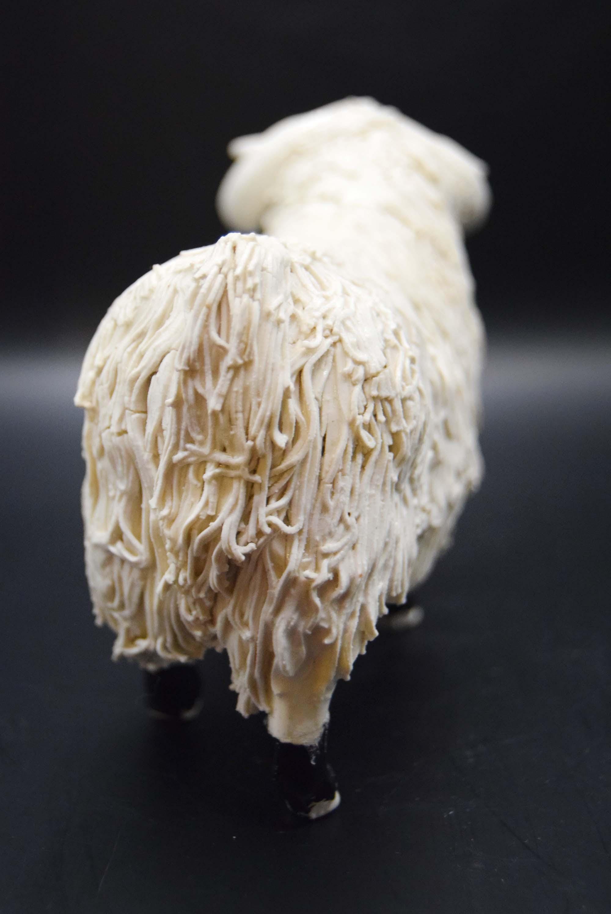 Spaghetti Pottery Blackface Highland Ram Figurine c1960s