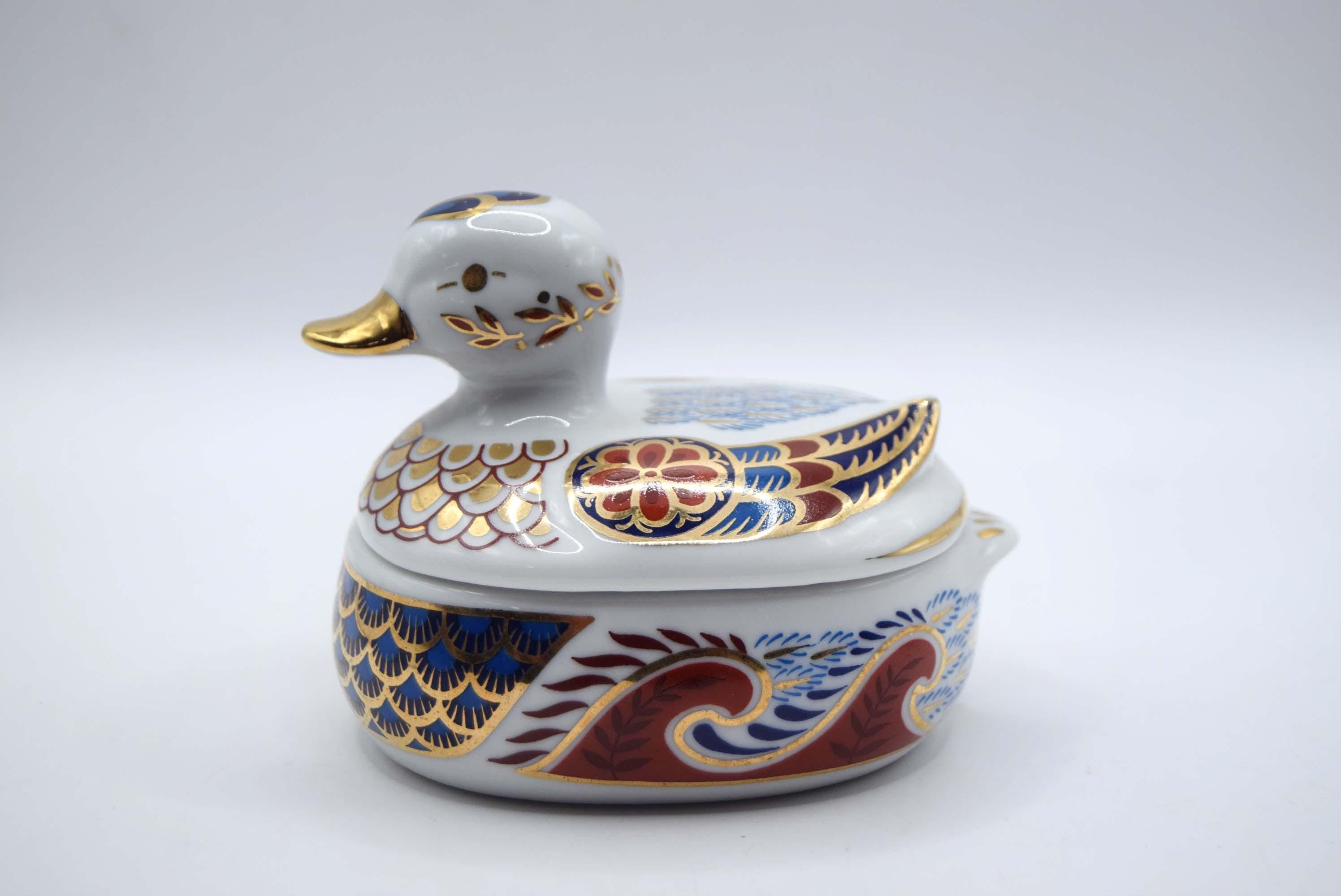 Imari Porcelain Duck Trinket Box – Leonardo Collection, Made in Japan