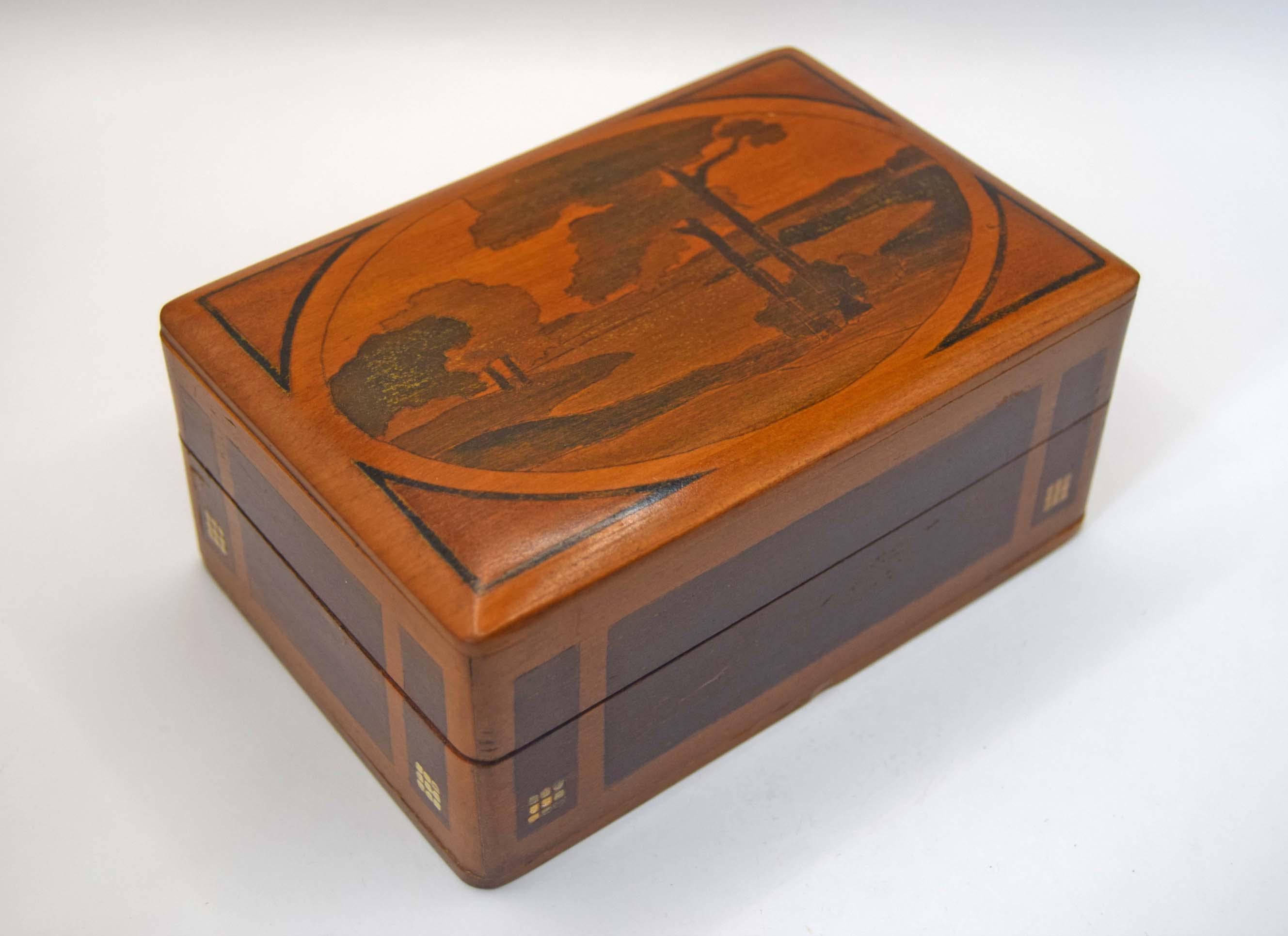Antique Wooden Marquetry Box | 1920s Amsterdam School | Ross Webster