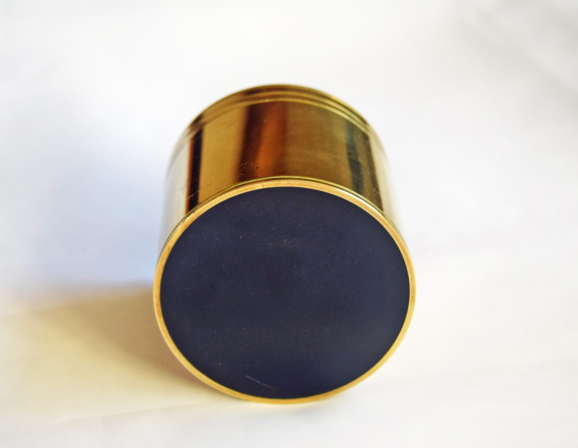 Unusual Watch Part Top Brass Pill/Trinket Box