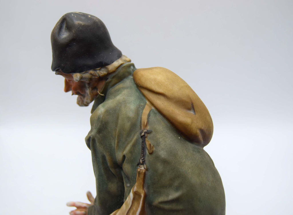 Vintage Carl Scheidig Porcelain Figurine - "Tramp and Scamp" (Hobo and Dog)