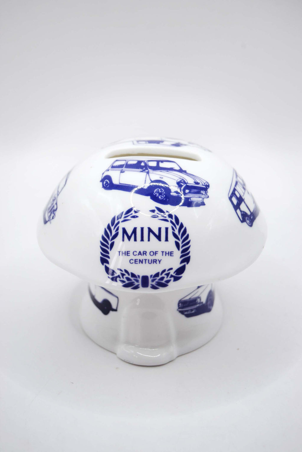 RARE Vintage Mini Cooper Classic Car Ceramic Money Box 3.25â€ Tall