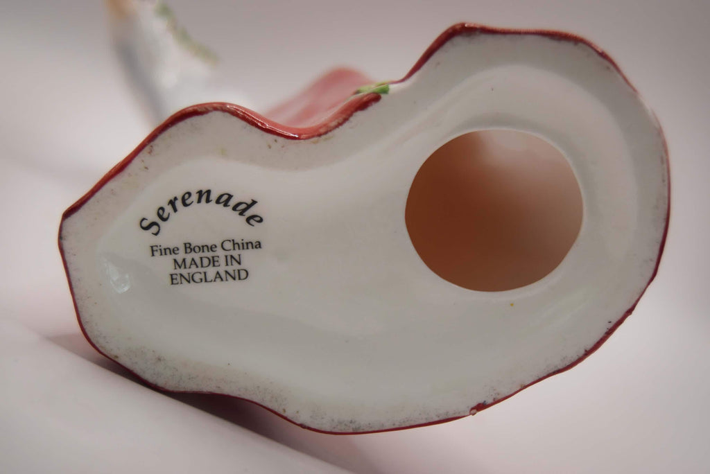 Vintage "Serenade" Fine Bone China Figurine - Made in England - Lady in Red