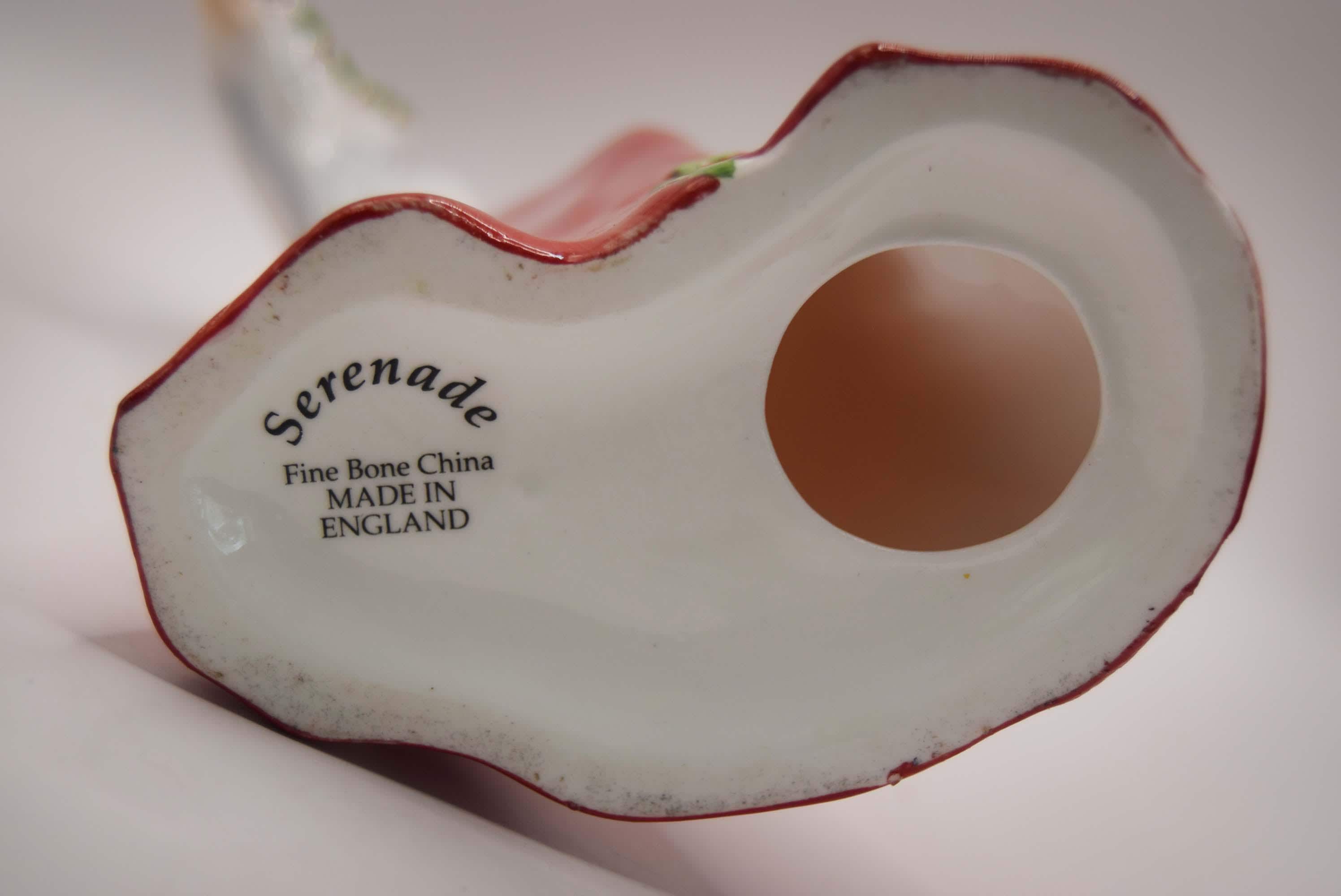 Vintage "Serenade" Fine Bone China Figurine - Made in England - Lady in Red