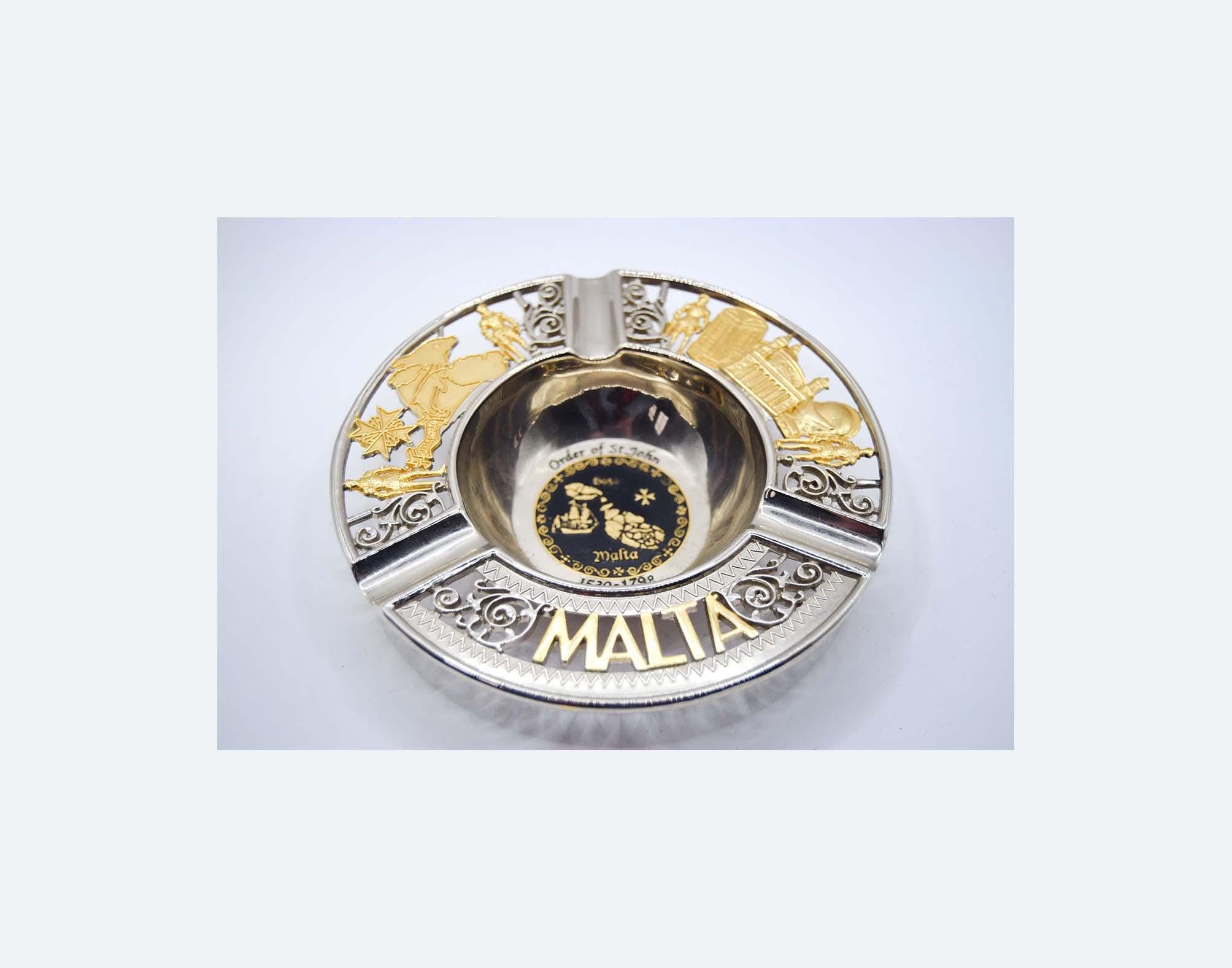 Vintage Order of Malta Souvenir Ashtray – Knights of St. John History (1530-1798)