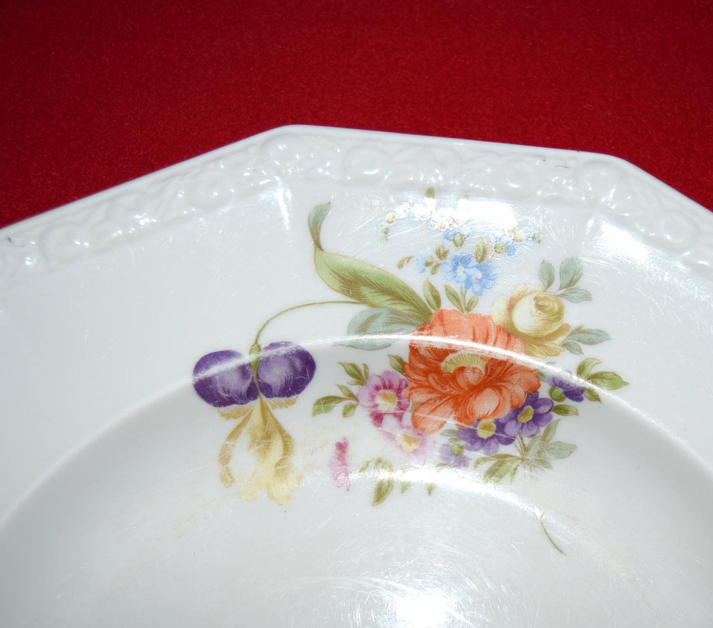 Vintage Rosenthal Selb Germany Maria Floral Porcelain Serving Charger Plate, Stamp dated to 1927
