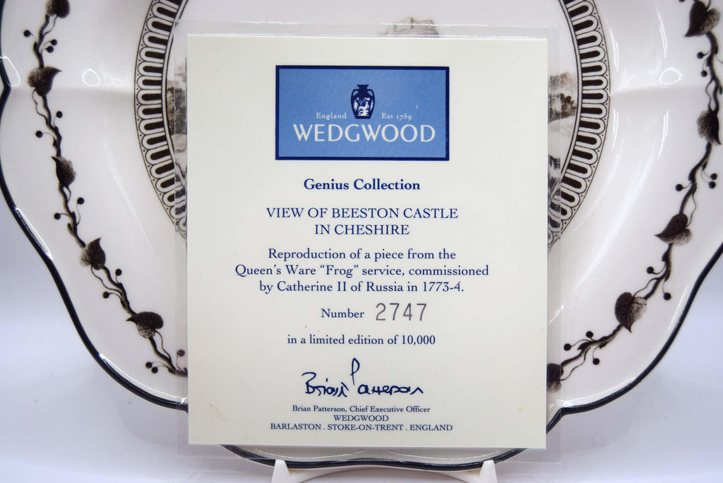 Rare Wedgwood Genius Collection "Frog" Service Plate - Beeston Castle 9"