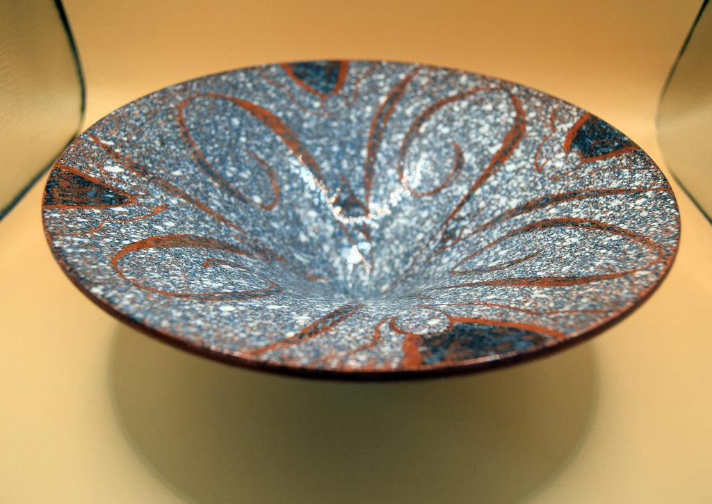 Rare Signed Footed Bowl English Studio Pottery