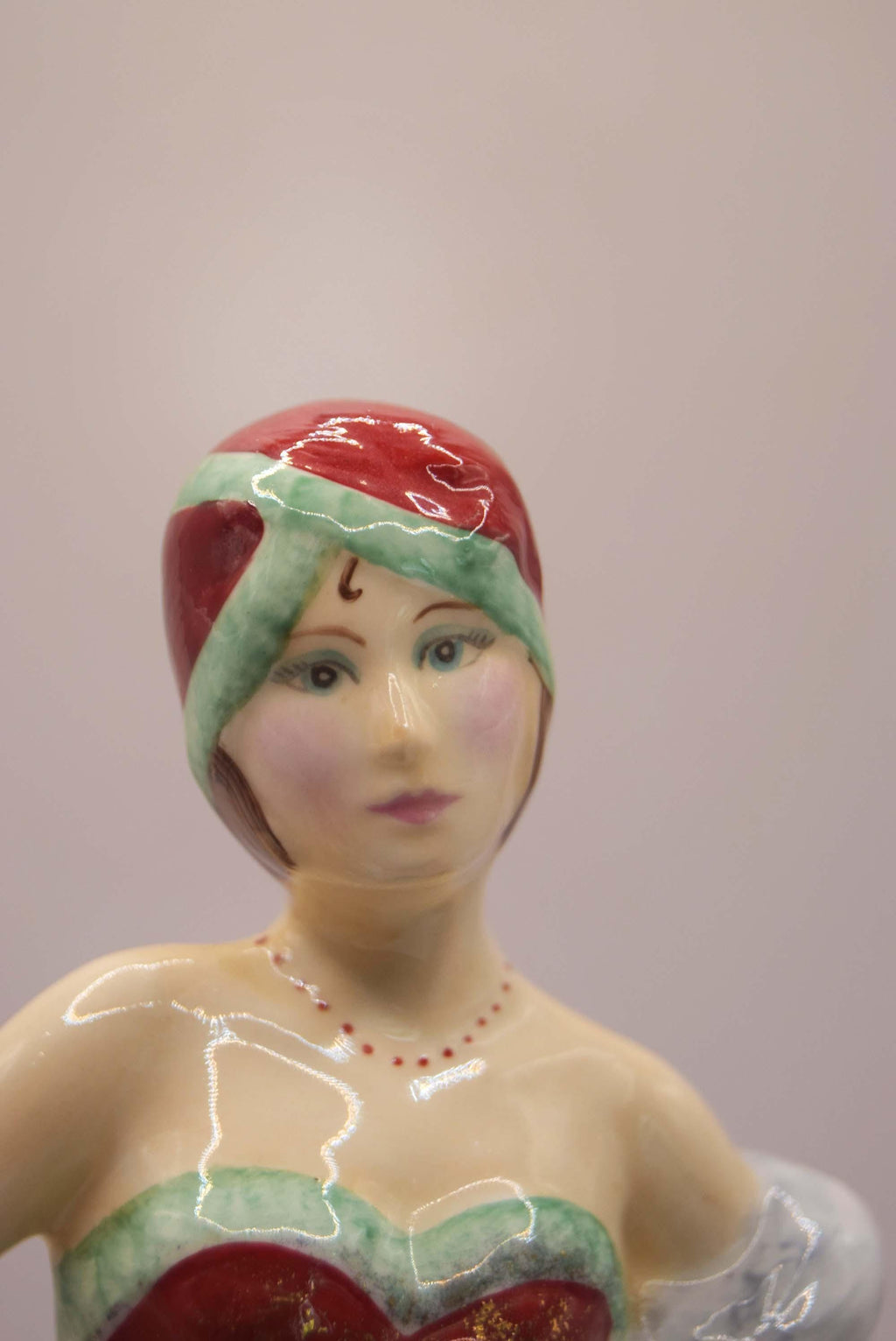 Vintage "Serenade" Fine Bone China Figurine - Made in England - Lady in Red