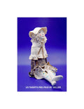 Rare Porcelain Sitting Woman Figurine by Gillian Still c1950s Height 22cms