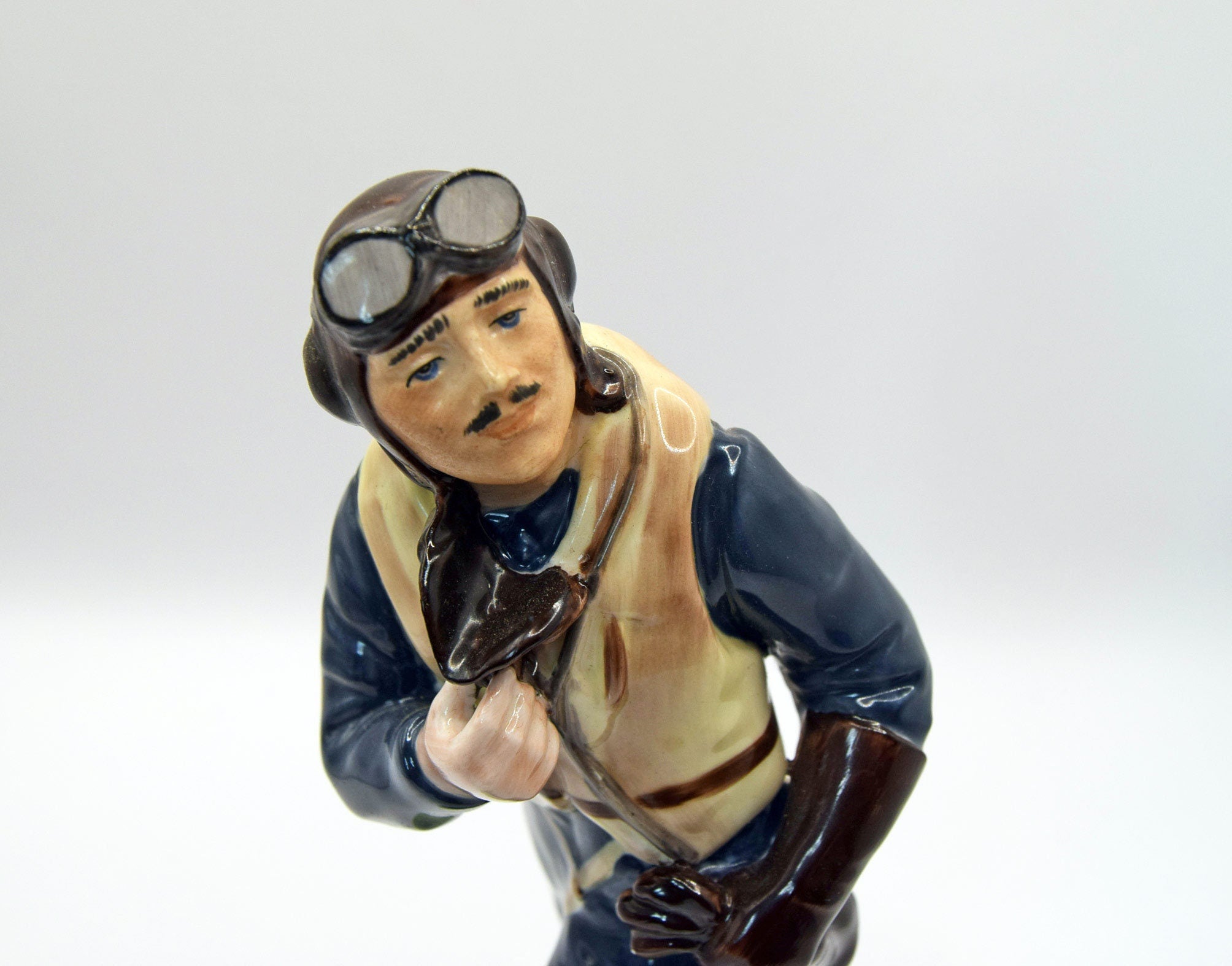 Rare Coalport RAF Airman from the King and Country Collection. Limited Edition.