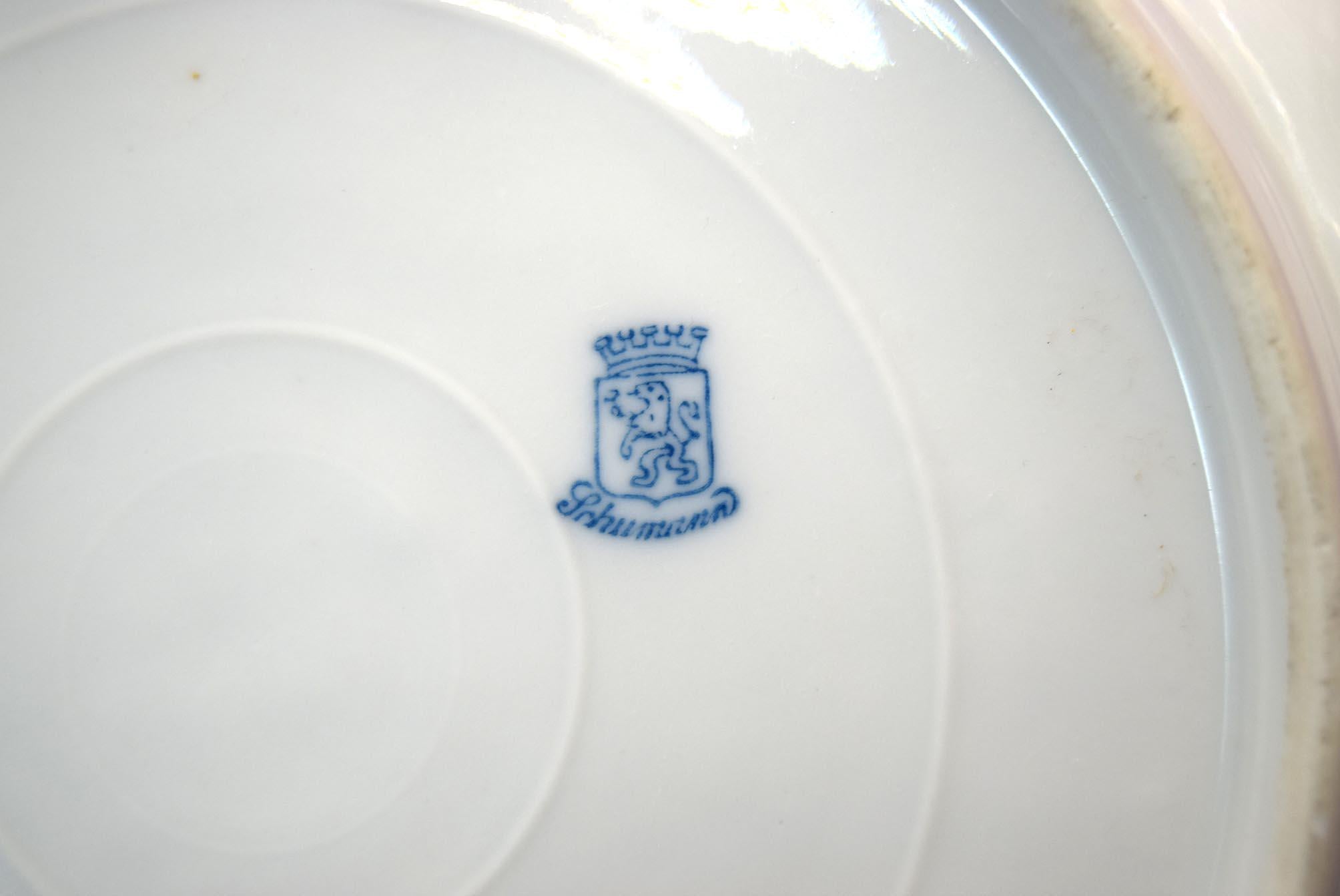 Antique Schumann Bavaria Reticulated Porcelain Fruit Bowl c1930s.....Rare Pattern