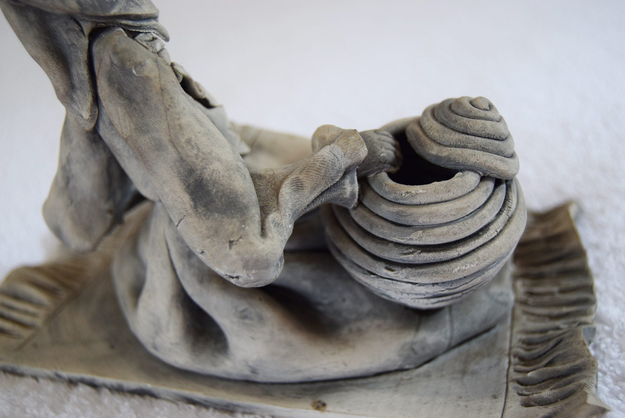 RARE Vintage Ceramiche Stelio Mola Cagliari Lady on Mat