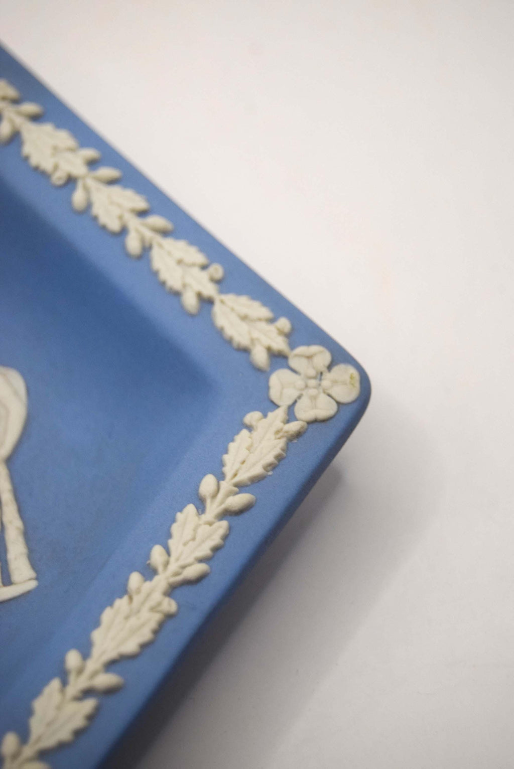 Wedgwood Blue White Jasperware trinket or pin dish | English pottery | 1970s